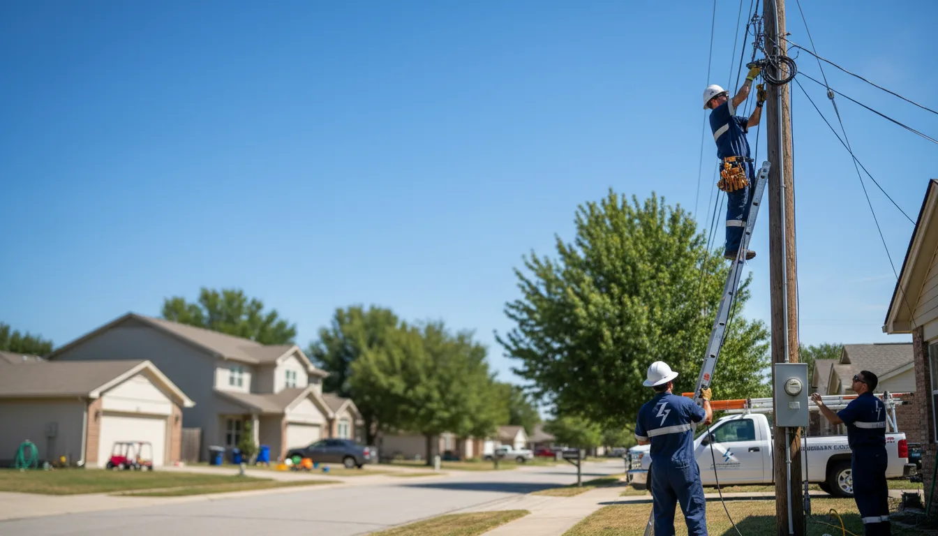 Residential electrician providing installation services in Centerport, PA